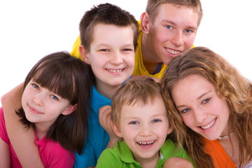 Five Happy Kids