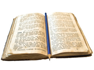 Obraz premium Isolated open book