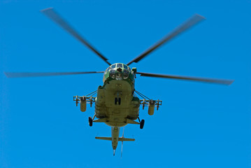 Russian military helicopter