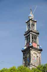 Fototapeta premium westerkerk amsterdam westerchurch holland