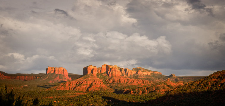 Stormy view of Sedona hills © steheap