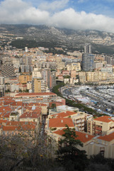 Naklejka premium Monaco and Monte-Carlo landscape