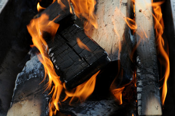 Burning fire