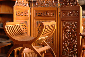 Closeup Wooden Furniture