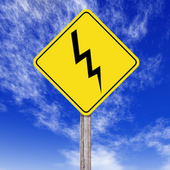 Señal riesgo electrico