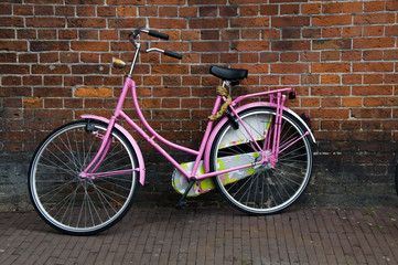 Fototapeta na wymiar ikony holandia amsterdam rowery