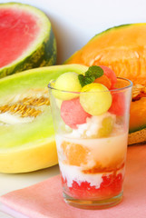 Melon dessert