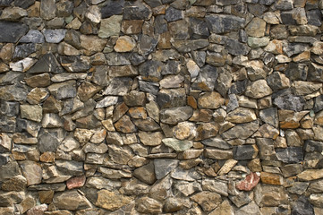 Stone wall.