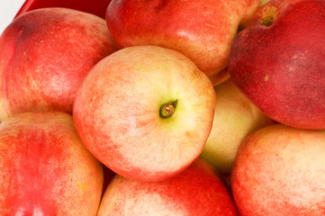 Healthy eating concept - close up of nectarines