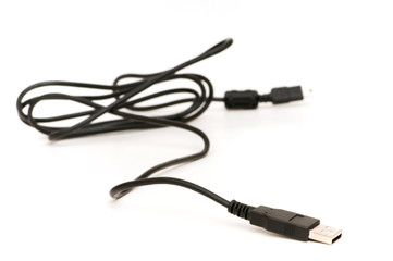 USB cable isolated on the white background
