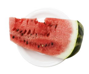 watermelon in plate