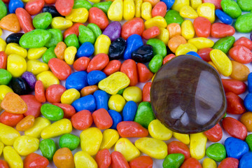 colorful pebbles