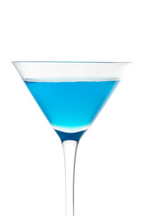 Blue Cocktail Glass