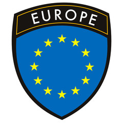 scudetto europa con bandiera © mirabile