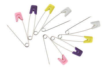 Multicolors safety pins