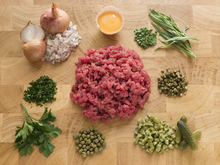 Ingredients for Steak Tartare
