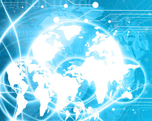 abstract digital world