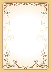 Decorative floral frame