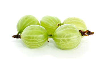 Close-up shot of few gooseberries