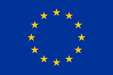 Drapeau européen officiel - obrazy, fototapety, plakaty