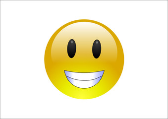 Aqua Emoticons - Grin