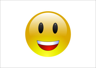 Aqua Emoticon - Laugh