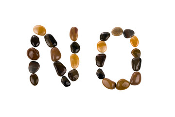 letter colorful pebbles,no