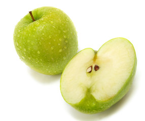 Fresh green apples