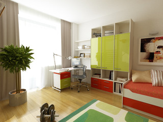 3d render of a modern interior.exclusive design