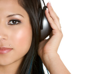 Fototapeta premium Latina Listening to Music