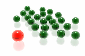 Red leadership of business team