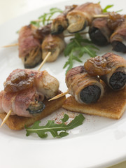 Angels and Devils on Horseback on Toasts