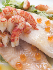Fillets of Smoked Trout with Caviar and Crayfish