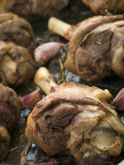 Slow Roasted Shanks of Spring Lamb