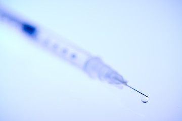 Syringe and droplet