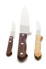 Three kitchen knife.