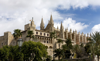 Fototapeta na wymiar 467 Palma Cathedral in Mallorca Spain
