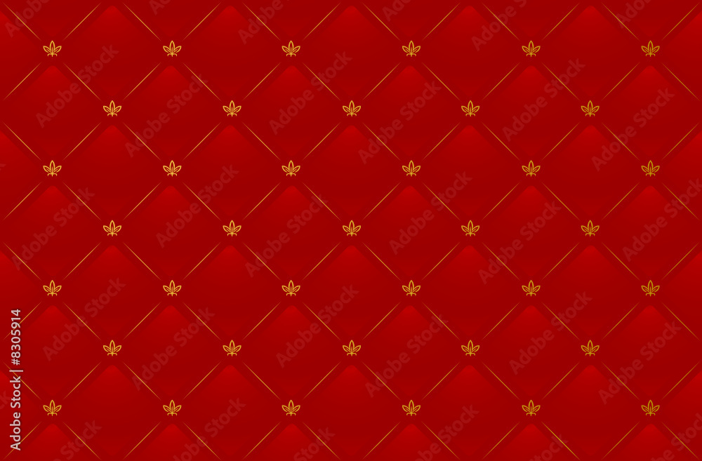 Wall mural Vector illustration of red leather background