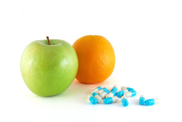 Fruits and pills