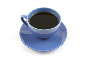blue cup of coffee