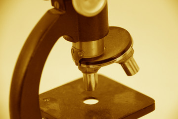 microscope in sepia