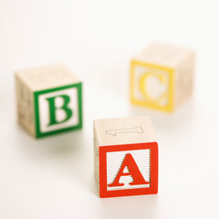Toy ABC blocks.