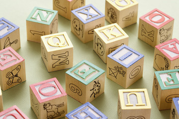 Fototapeta premium Toy building blocks.