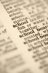 School in dictionary