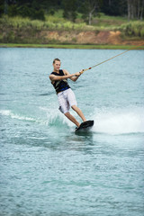 Teen wakeboarder.