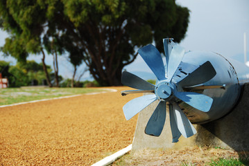torpedo propeller close up
