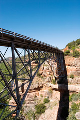 Fototapeta na wymiar Bridge over Oakcreek in Arizona