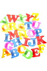 Fototapeta premium Alphabet letters on white