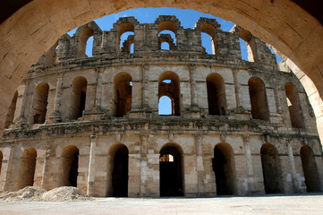 Naklejka premium El Jem in Tunisia
