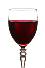 Glass of red wine